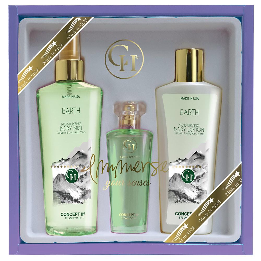 CII Trio Sets - 8oc Body Mist & Boby Lotions, 1.7 oz EDT AmericanCosmetics.ConceptII