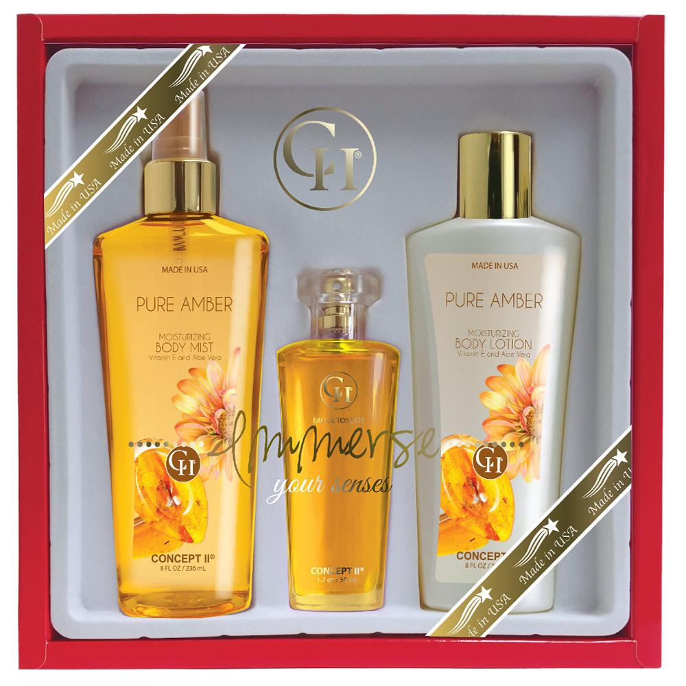 CII Trio Sets - 8oc Body Mist & Boby Lotions, 1.7 oz EDT AmericanCosmetics.ConceptII